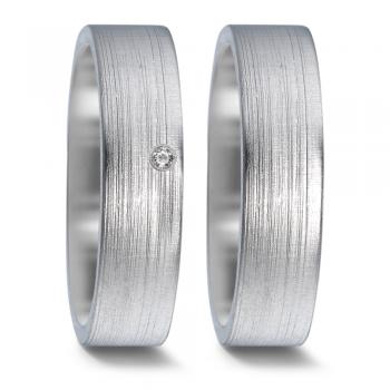 Trauringe Weissgold von Weidner 62171 + 72171